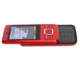 thumbnail image 3 of Teléfono deslizante desbloqueado 2G GSM, batería de 1200 mAh, voz fuerte, botones grandes, doble tarjeta, teléfono celular para personas mayores y niños, de 100 a 240 V, enchufe estadounidense rojo, 3 of 5