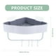 thumbnail image 2 of soporte de almacenamiento sin perforaciones, organizador de baño, estante de pared triangular con gancho, 2 of 3