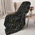 thumbnail image 3 of Rateoe Lilies Flowers Pattern Flannel Throw Blanket, Ultra-soft Blanket for Bed, Couch, Car, Hypoallergenic Anti-pilling blanket-50"x40"(Vertical), 3 of 6