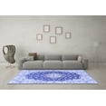 thumbnail image 3 of Ahgly Company Indoor Square Persian Blue Traditional Area Rugs, 3' Square, 3 of 4