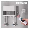thumbnail image 2 of Instant Water Heater Bathroom Kitchen Wall Mounted Electric Water Heater LCD Temperature Display With Remote Control ,Security Protection Design, 2 of 5