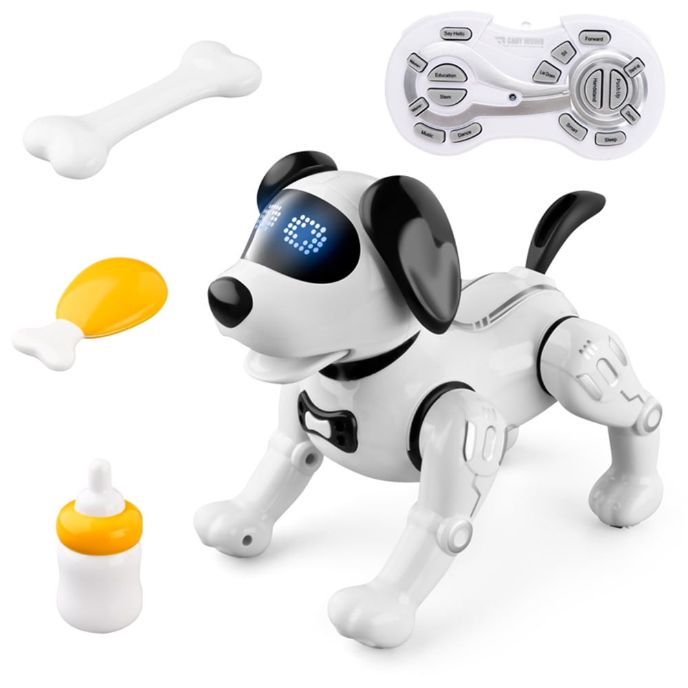 Wireless Remote Control Smart Machine Dog Intelligent Robot Dog Kids Toy tt 
