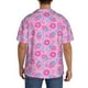 thumbnail image 3 of Fotbe Donuts Camisa Estampada de Manga Corta para Hombre, Casual de Verano, Estilo Playero, Sin Arrugas-Medium, 3 of 5
