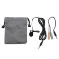 thumbnail image 1 of Shirt Collar Clip On Mic with 3.5mm Connector Plug and Play Omni Directional Noise Reduction Lavalier Microphone for Video Recording, 1 of 4