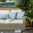 thumbnail image 5 of Pack of 2 Outdoor Throw Pillow Covers Accent Waterproof Pillow Covers ONLY, Patio Square Cushion Cases for Garden Balcony Couch Sofa Decoration 18x18 inch, Pebble Blue, 5 of 6