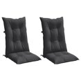 thumbnail image 1 of Cojines para silla VidaXL Highback, 2 unidades, color antracita melange, 1 of 9
