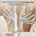 thumbnail image 3 of SereneLife Jewelry Hand Display Holder, Extended Long Dummy Female Mannequin Hand. - White, 3 of 3