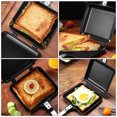 thumbnail image 2 of Sandwich Bread Mold Home Non-stick Frying Pan Bread Toast Pan Frying Pan (Black), 2 of 8