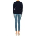 thumbnail image 4 of Women's Long Sleeve Button Down Crewneck Sweater Knit Cardigan, 4 of 4