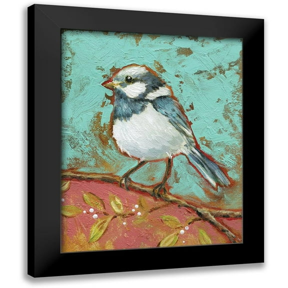 Robinson, Carol 12x14 Black Modern Framed Museum Art Print Titled - Bright Bird I