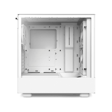 NZXT - H5 Flow RGB ATX Mid-Tower Case with RGB Fans - White