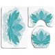 thumbnail image 1 of ABPHQTO Loto Flor Loto Adornos Étnicos Pétalos Exóticos Mehndi Tradicional Boho Juego de alfombras de baño de 3 piezas Alfombra de baño Alfombra de contorno y tapa de inodoro ABPHQTO Cont-CHAPPLE-20522, 1 of 2