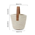 thumbnail image 2 of Gustave Women Straw Woven Beach Bag Summer Bucket Handbags Tote Purse Vintage Top Handle Rattan Bags for Travel Vocation "Beige", 2 of 10