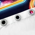thumbnail image 3 of Erosebridal Neon Gamepad Curtains for Living Room, Futuristic Geometry 30%-50% Blackout Curtains Set of 2 (38x45), Modern Video Gaming 30%-50% Black Out Curtains, Window Curtains Room Decorative, 3 of 6
