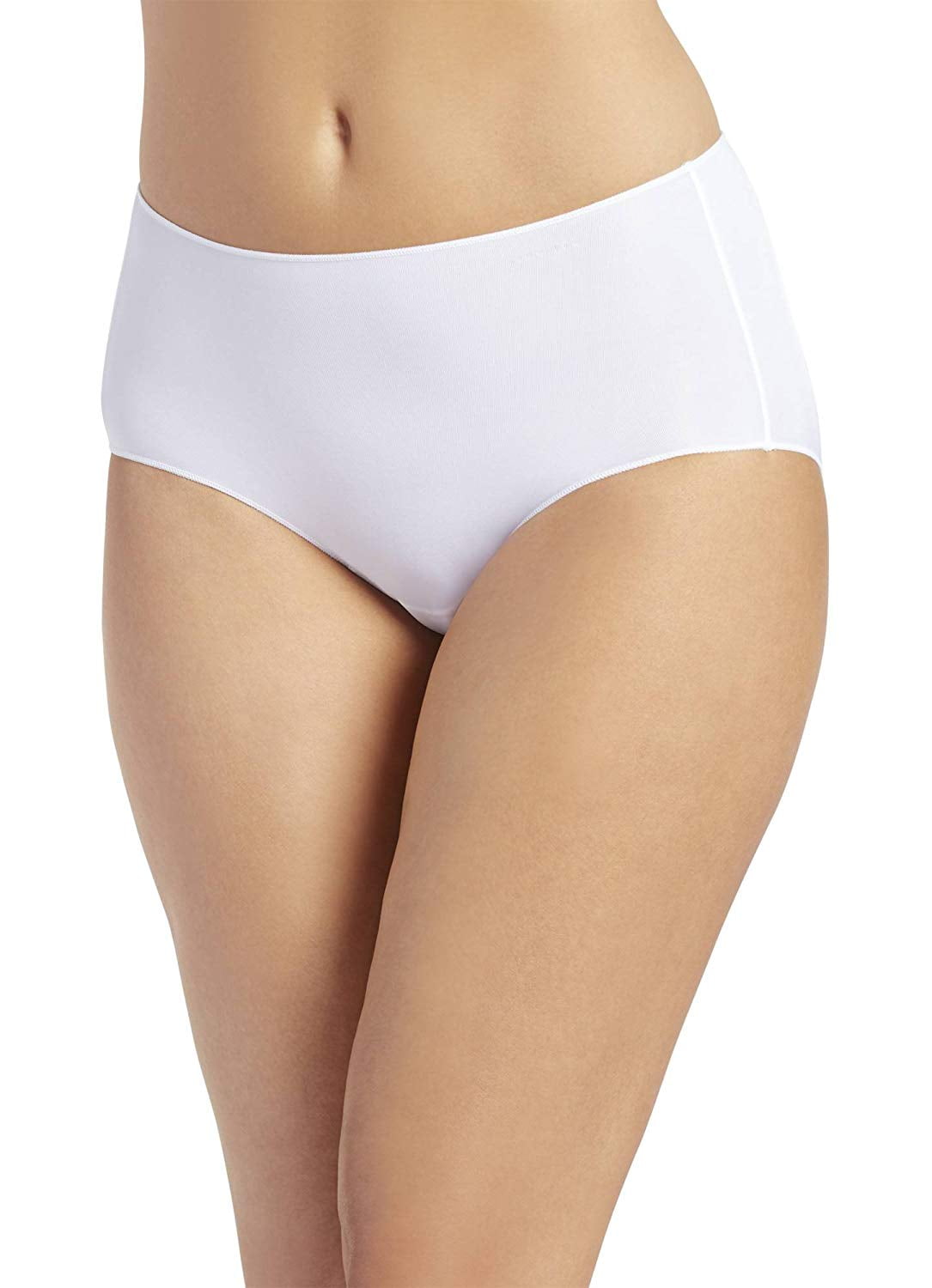 Jockey Women's Underwear No Panty Line Promise Tactel Hip Brief, white