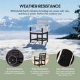thumbnail image 6 of WestinTrends Ashore Outdoor HDPE Patio Classic Dining Arm Chair, Black, 6 of 16