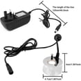 thumbnail image 2 of 24V Ultrasonic Mist Maker Fogger with Power Adapter,Silver Fish Reptile Tank Mister Fogger Fountain Pond Air Humidifier Atomizer(UK Plug), 2 of 5
