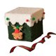 thumbnail image 2 of Caja de regalo de Navidad, bolsa de franela para envolver regalos, caja de dulces artesanal, decoración navideña para fiesta temática de de Verde con tapa blanca, 2 of 8