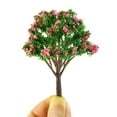 thumbnail image 3 of 18 piezas de árboles modelo coloridos mixtos de diferentes tamaños accesorios en miniatura, 3 of 4