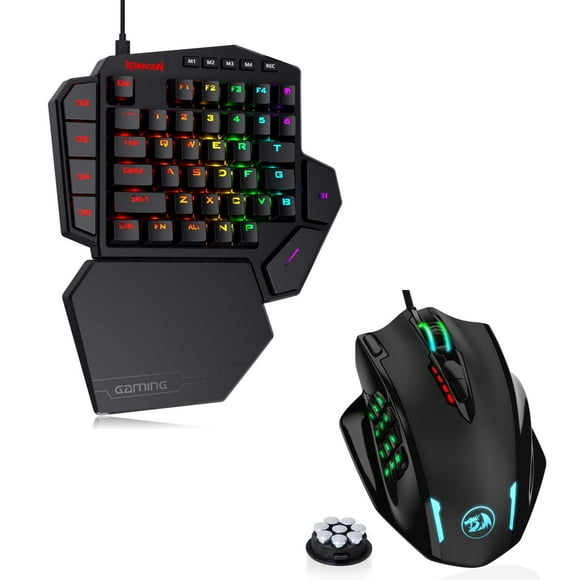 Redragon M908 MMO Mouse K585 Gaming Keyboard Bundle