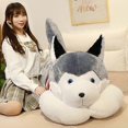 thumbnail image 3 of 26-27 Giant Soft Kawaii Husky Dog Plush Toys Cute Stuffed Animals Long Sleep Pillow Doll For Kids Girlfriend Birthday Gift Home Decor, 3 of 5