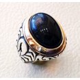 thumbnail image 6 of Black Onyx Mans Ring, Natural Black Onyx, December Birthstone, Silver Jewelry, 925 Silver Ring, Birthday Gift, Heavy Mens Ring, Arabic Design, Ottoman Style Ring, Christmas, Turkey Mens Signet Ring, 6 of 6