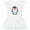 AA-White, variant on Inktastic I'm 2 Cute Penguin with Sunglasses and Flowers Girls Baby Dress