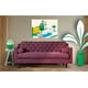 thumbnail image 1 of Sofá Cama Makora Ilios Con Memory Foam, Color Morado, Velvet Respaldo Reclinable De 3 posiciones., 1 of 8
