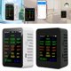 thumbnail image 2 of Monitor de Calidad del Aire 12 en 1 Monitor de CO2 con Pantalla de Hora/Fecha WIFI PM2.5 PM10 CO CO2 TVOC HCHO Tester, Negro, 2 of 5
