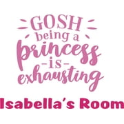 Sassy Princess Quotes Life Positive Quotes Personalized Wall Decal Custom Vinyl Wall Art - Personalized Name - Baby Girls Boys Kids Nursery Daycare Decor Wall Stickers Decorations Size (15x30 inch)