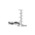 thumbnail image 4 of 1/10 Carat (Ctw) Black & White Diamond Infinity Ring Band in Sterling Silver for Women, 4 of 6