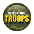 thumbnail image 1 of Beistle BT077 2 in. Support Our Troops Button - Green, 1 of 1