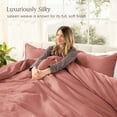 thumbnail image 3 of Bare Home Organic Cotton Duvet Cover Set - 400 Thread Count - Sateen Weave - Twin/Twin XL, Dusty Rose, 2-Pieces, 3 of 10