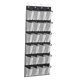 thumbnail image 1 of Organizador de zapatos colgantes Estante de almacenamiento de zapatos colgantes 24 bolsillos Accesorio plegable portátil para la pared del dormitorio Negro Sunnimix organizador de zapatos de puerta, 1 of 8