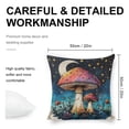 thumbnail image 2 of mushroom, crescent moon, starslinen throw pillowcase decoration pillowcase gifting preferred 20x20 inch cushion cover 2 sets sofa pillowcase sofa bedroom living room car, 2 of 8