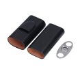 thumbnail image 4 of Portable Cigar Case, Cigar Travel Case Beautiful Practical Simple Elegant Appearance Soft Inside  For Travelling For Official Business, 4 of 8