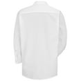 thumbnail image 2 of Red Kap Men's Long Sleeve Specialized Pocketless Polyester Work Shirt, 2 of 3