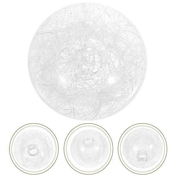 2pcs Replacement Glass Globe Shade Clear Lampshade With Screw Thread Accessories For Pendant Wall Sconces Ball Lamp Cover Sphere Shade Lighting Fixture Replacement