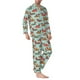 thumbnail image 2 of Fotbe Dachshund Christmas Play Pijama de Hombre con Estampado de Manga Larga, Conjunto de 2 Piezas, Ropa de Dormir Suave y Cómoda con Bolsillos-XX-Large, 2 of 7