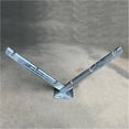 thumbnail image 5 of CQSXDA Galvanized V-Shape Razor Wire Bracket - Heavy Duty Metal Mount for Barbed Wire Fence, 1 Pair, 5 of 6
