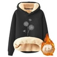 thumbnail image 3 of BLVB Women's Casual Winter Warm Fleece Lined Hooded Sweatshirt Thick Pullover Merry Christmas Sweater for Women, 3 of 3