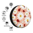 thumbnail image 5 of Gaeub Daisy and Ladybug 14-17in Tire Cover, Spare Tire Cover, for Camper Caravan, Trailer, Car, Truck, SUV, Jeep - 14 inch, 5 of 9