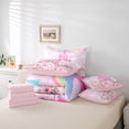 thumbnail image 6 of jejeloiu Dreamy Princess Castle 7-Piece Twin Bedding Sets,Cherry Blossom Bedding Comforter Set,Tairy Tale Theme Sheet Sets For Girls Kids,Microfiber Bedroom Decor Reversible, 6 of 8