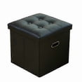 thumbnail image 1 of Storage Box Foldable Organization 3 Colors Useful Collapsible Foot Rest Stool for Bedroom., 1 of 5
