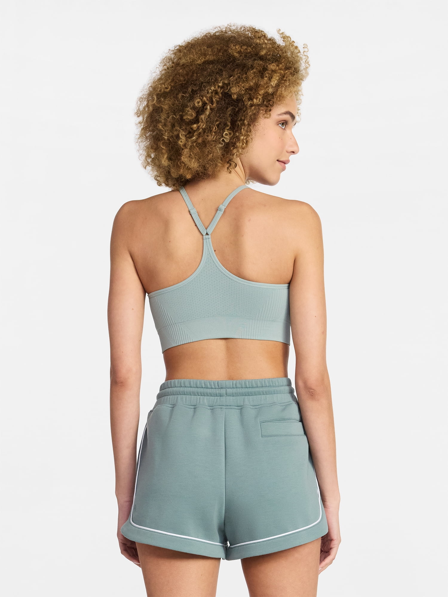 Avia Women's Low Support Seamless Textured Cami Sports Bra, Sizes XS-XXXL