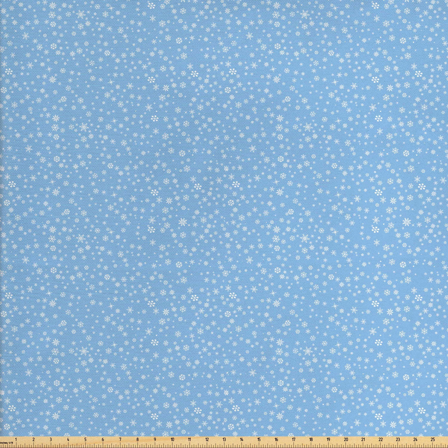 Winter Fabric by The Yard, Little Snowflakes Falling from the Sky