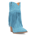 thumbnail image 2 of Dingo Womens Crazy Train Fringe Embroidery Pointed Toe Zippered Cowboy  Ank, 2 of 5