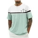 thumbnail image 2 of Tops para hombre, blusas y camisas de cuello redondo y manga corta para hombre, blusas casuales de moda con cuello redondo y manga corta, blusas para hombre, blusas de poliéster para hombre, 2 of 5