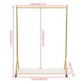 thumbnail image 5 of ToppiJoy Clothes Retail Heavy Duty Garment Racks, Metal Clothing Store Hanger Storage Shelves, Modern Floor-Standing Display Rack for Laundry Style 3, 5 of 25
