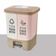 thumbnail image 2 of Cubo de plástico para cocina, cubo de basura para cocina, cubo doble para basura, cubo de basura para clasificar, cubo de basura para baño, inodoro, cubo de basura, 2 of 5